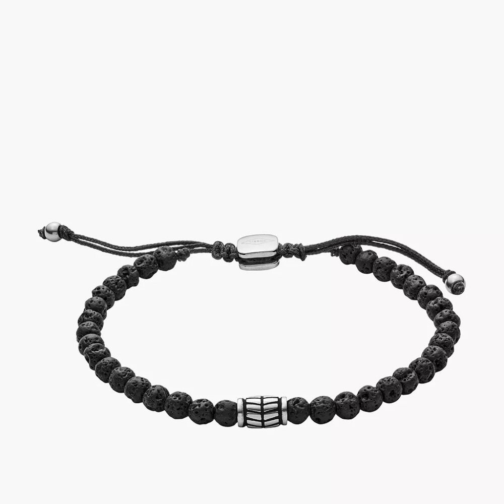 Fossile Everett Black Semi-Precious Bracelet